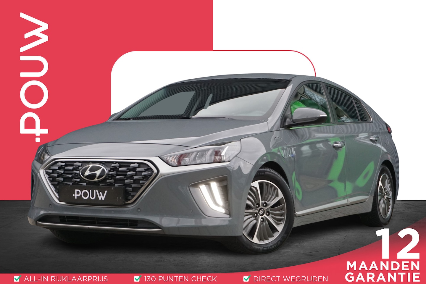 Hyundai IONIQ - 1.6 GDi 141pk PHEV Premium | Trekhaak | Stoelverwarming/Ventilatie | Stuurverwarming - AutoWereld.nl