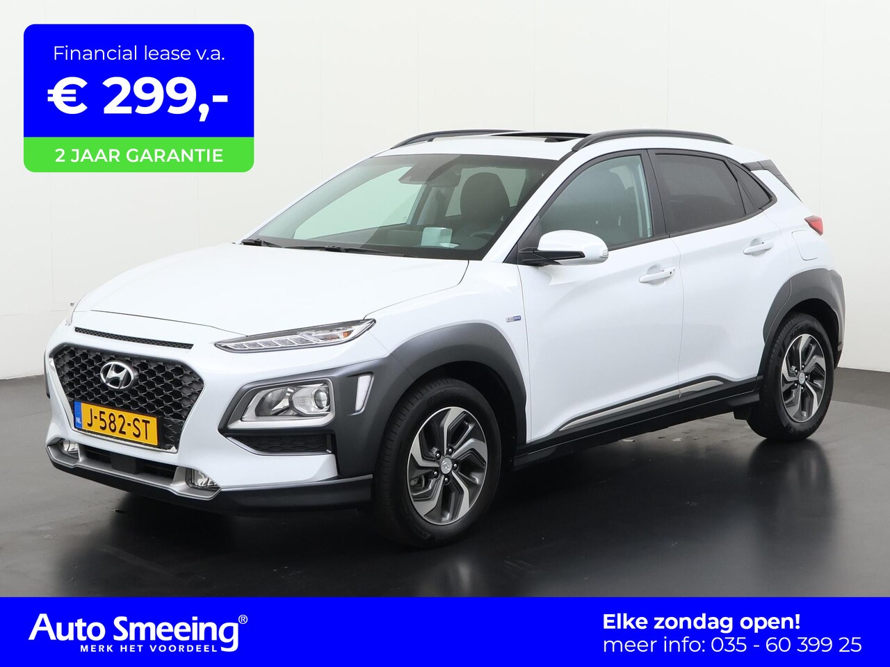 Hyundai Kona - 1.6 GDI HEV Fashion Sky | Schuifdak | Trekhaak | Zondag Open! - AutoWereld.nl