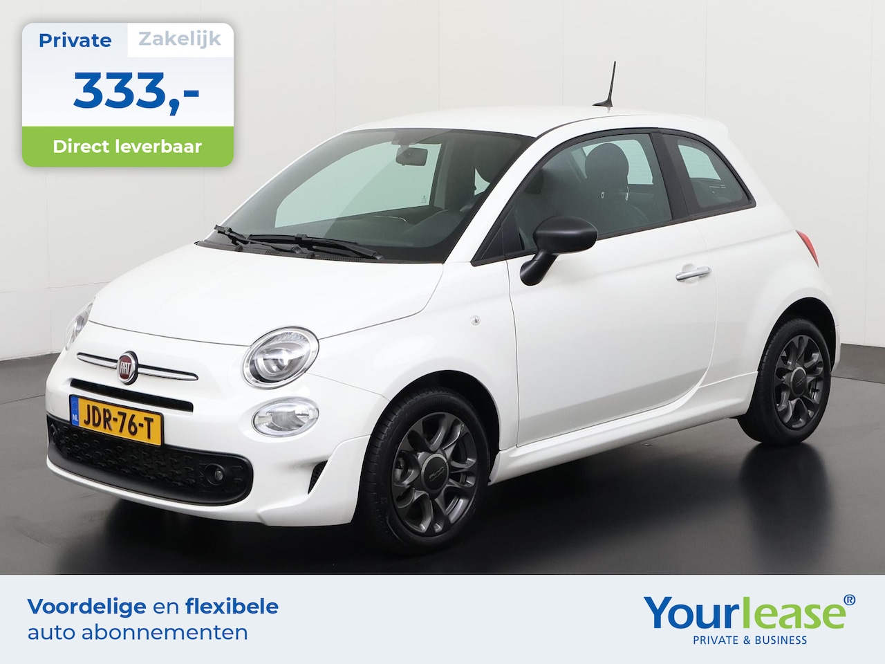 Fiat 500 - 1.0 Hybrid Sport Connect | All-in 333,- Private Lease | Direct uit voorraad - AutoWereld.nl