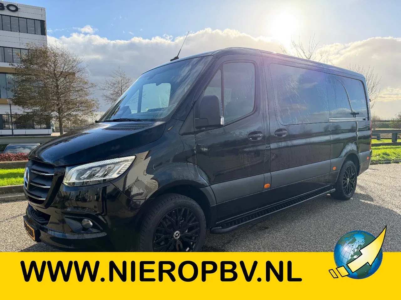 Mercedes-Benz Sprinter - 319CDI L2H1 Dubbelcabine Automaat Airco Navi Dubbele Schuifdeur 3500KG Trekhaak NIEUW - AutoWereld.nl