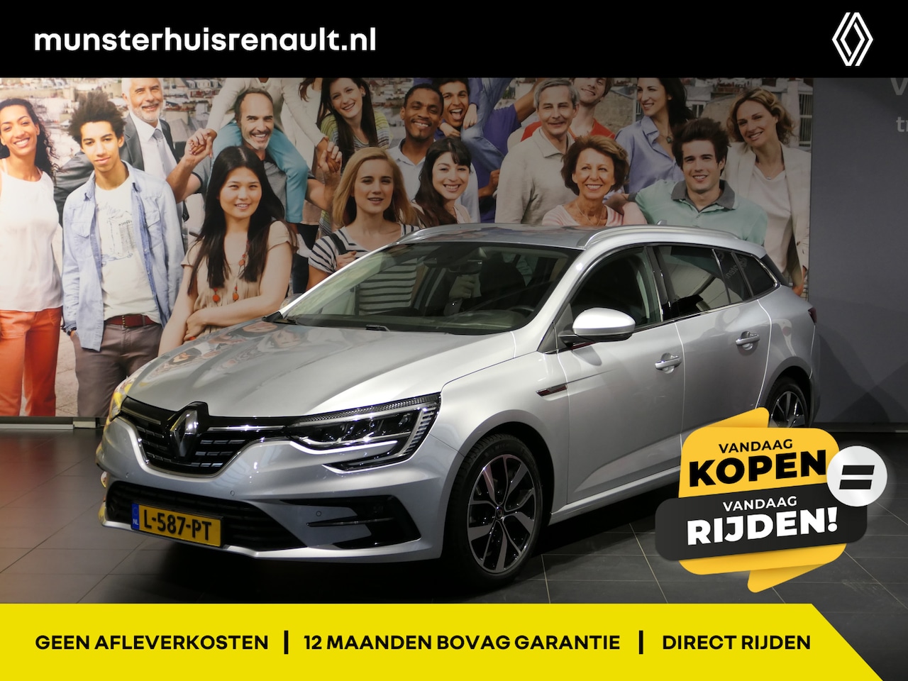 Renault Mégane Estate - 1.3 TCe Intens *Allseasons & Trekhaak!* - LMV 17", camera, navi, cruise - AutoWereld.nl