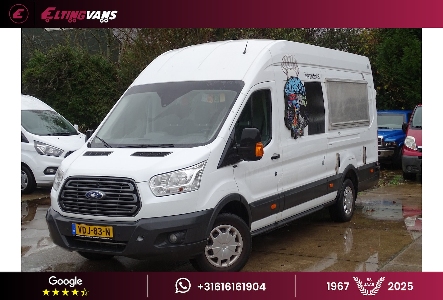Ford Transit - 2.0 TDCI L3H3 Foodtruck Koeling • Afzuiger • Water & Stroom - AutoWereld.nl