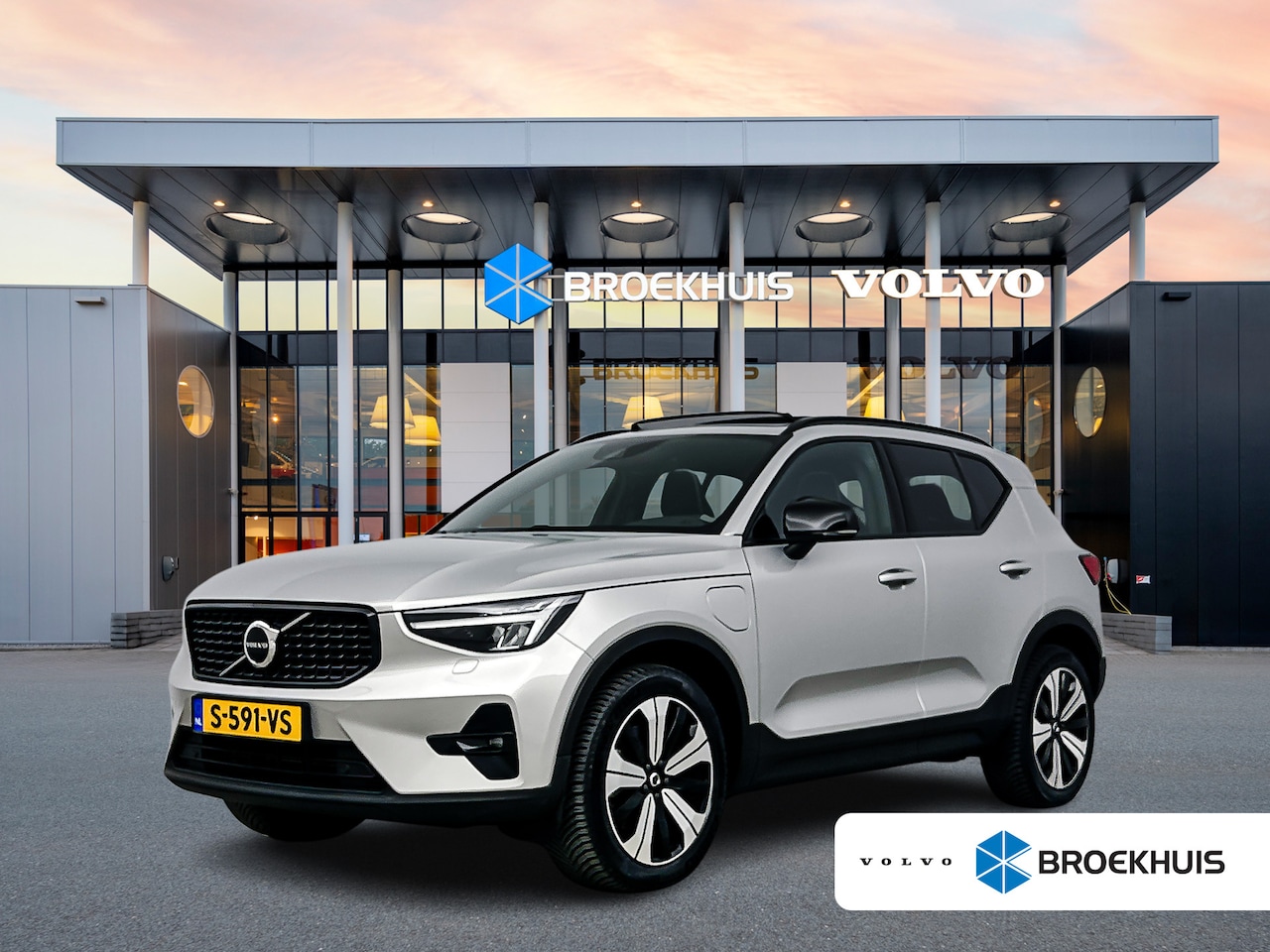Volvo XC40 - T5 Recharge Ultimate Dark | 19" Allseason | Trekhaak | Getint glas | Leder/Nubuck | Panora - AutoWereld.nl