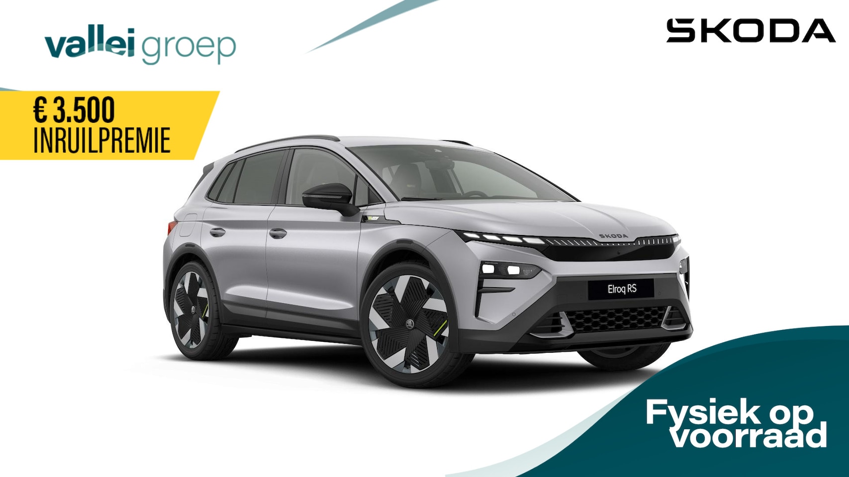 Skoda Elroq - RS Elektromotor 250 kW / 340 PK SUV | Leverbaar in 2025 | Trekhaak | Head up Display | - AutoWereld.nl