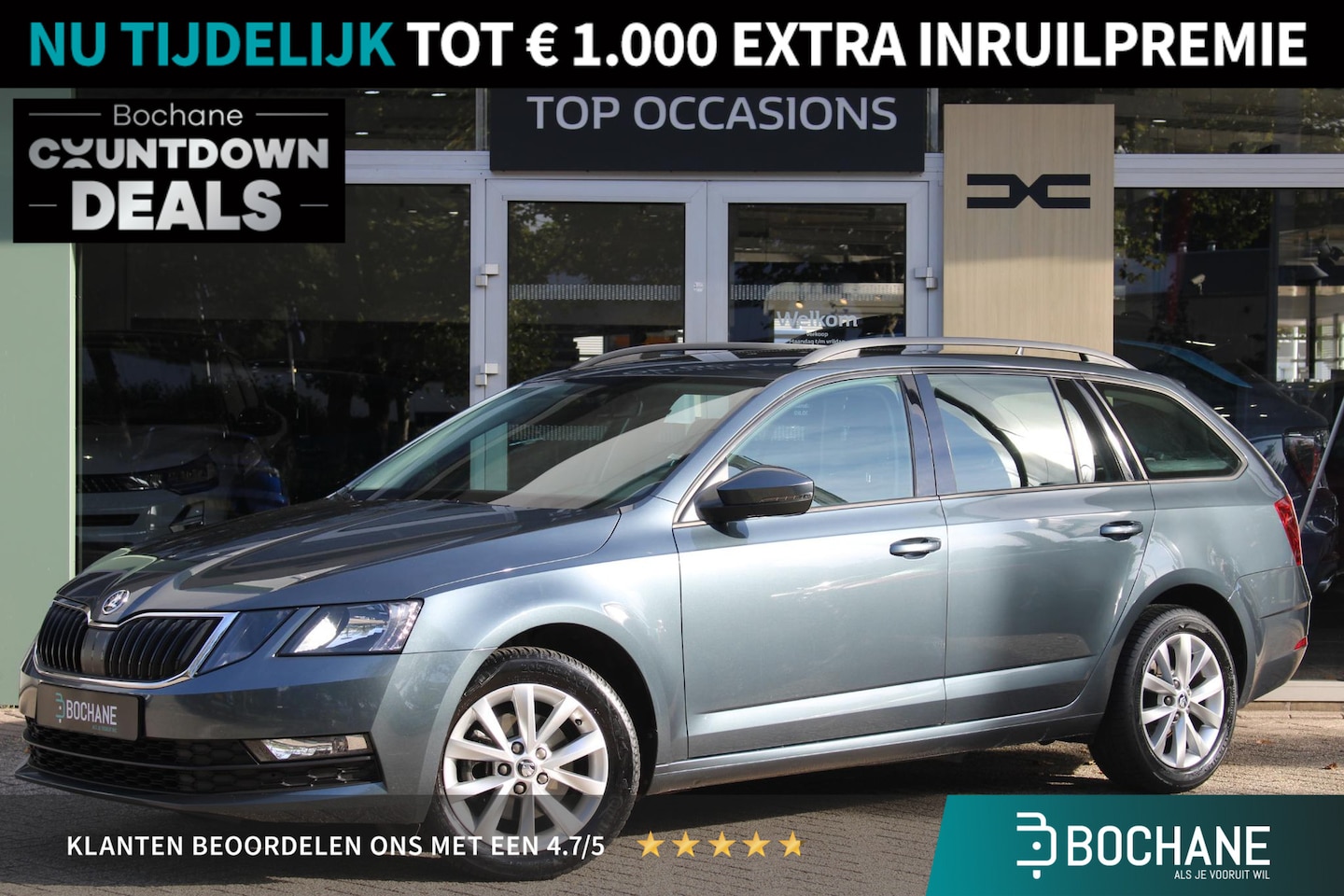 Skoda Octavia Combi - 1.5 TSI Greentech Business Edition Automaat | Navigatiesysteem | Trekhaak | All season ban - AutoWereld.nl