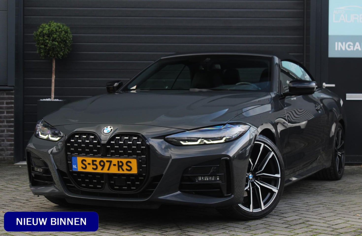 BMW 4-serie Cabrio - 420i M-sport | Adaptieve Cruise Control | Nek verwarming | Elektrische Stoelen | Stoel en - AutoWereld.nl