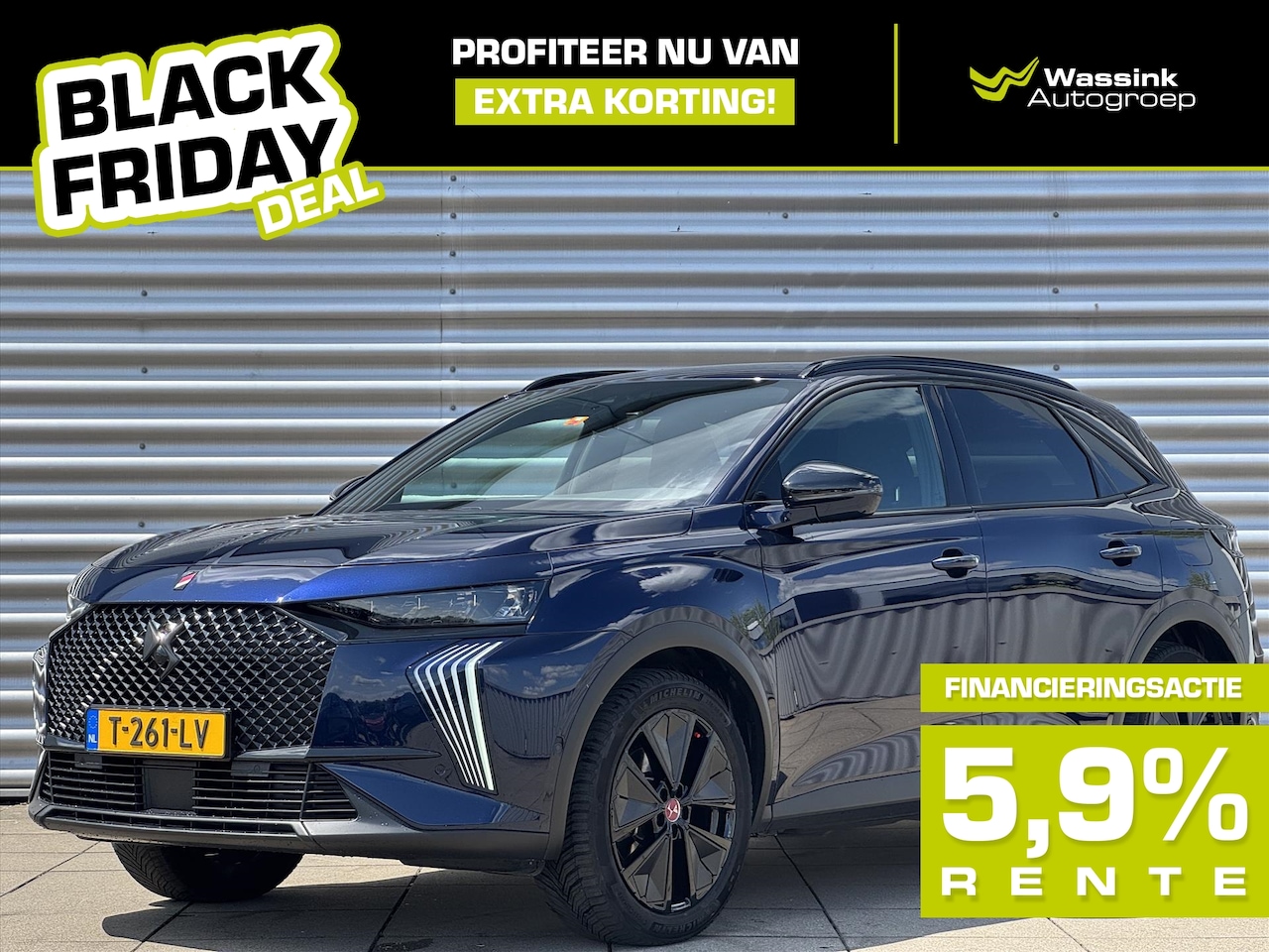 DS 7 - BLACK FRIDAY DEAL I 1.6 E-TENSE 225pk Aut Performance Line I Carplay I Navigatie I Alcanta - AutoWereld.nl