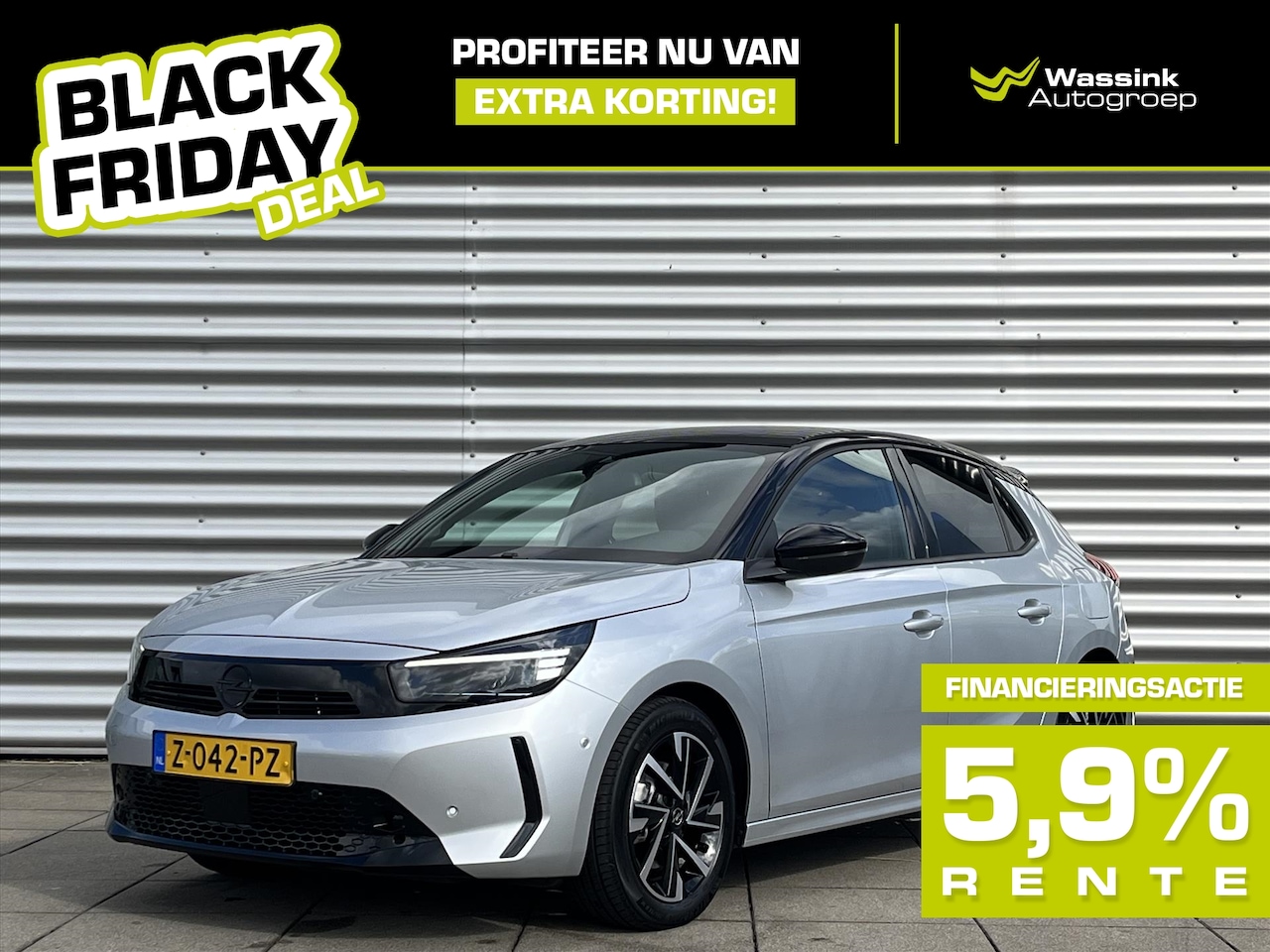 Opel Corsa - 1.2 Turbo Hybrid 100pk eDCT Automaat GS Navigatie | Camera | LED | 17 inch Lichtmetalen ve - AutoWereld.nl