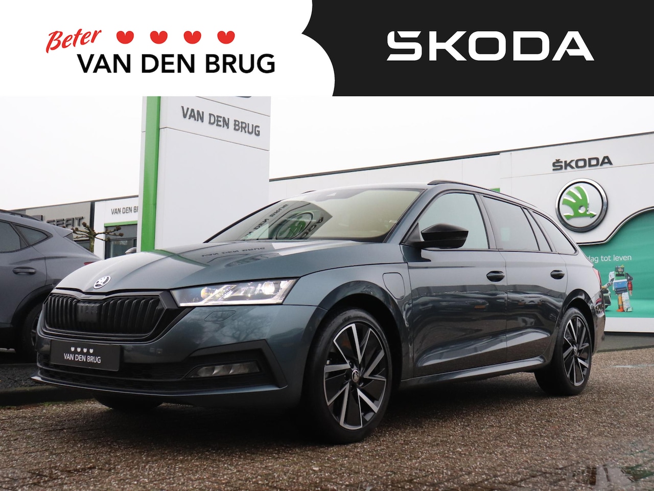 Skoda Octavia Combi - 1.4 TSIV 204pk iV PHEV Sportline Business | Trekhaak | Head-up display | LED Matrix | Stoe - AutoWereld.nl