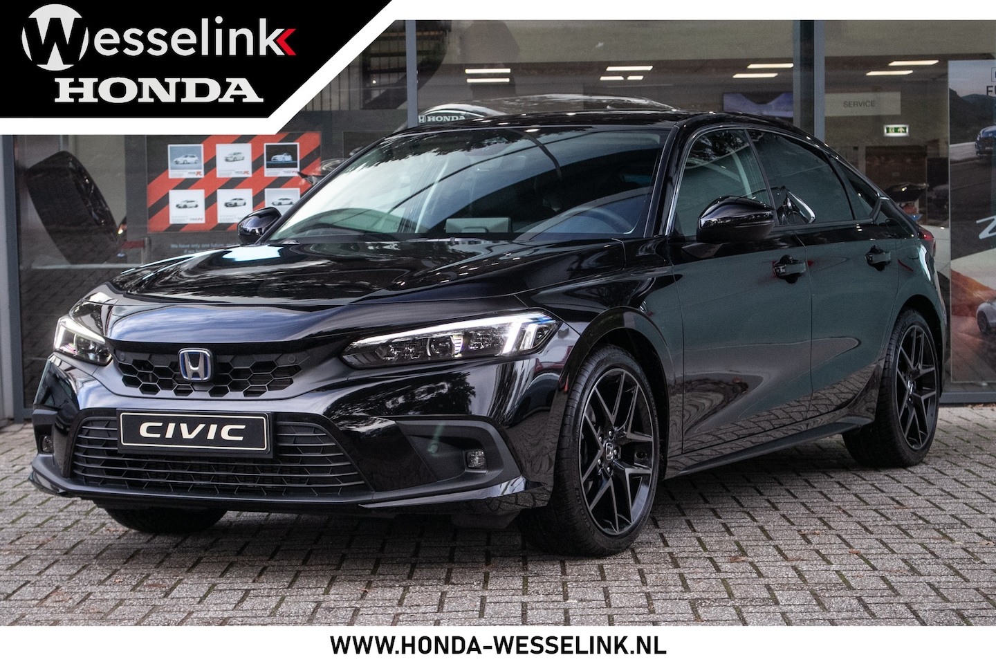 Honda Civic - 2.0 e:HEV Advance - Cons. prijs rijklaar | Schuifdak | Navi | Leder * - AutoWereld.nl