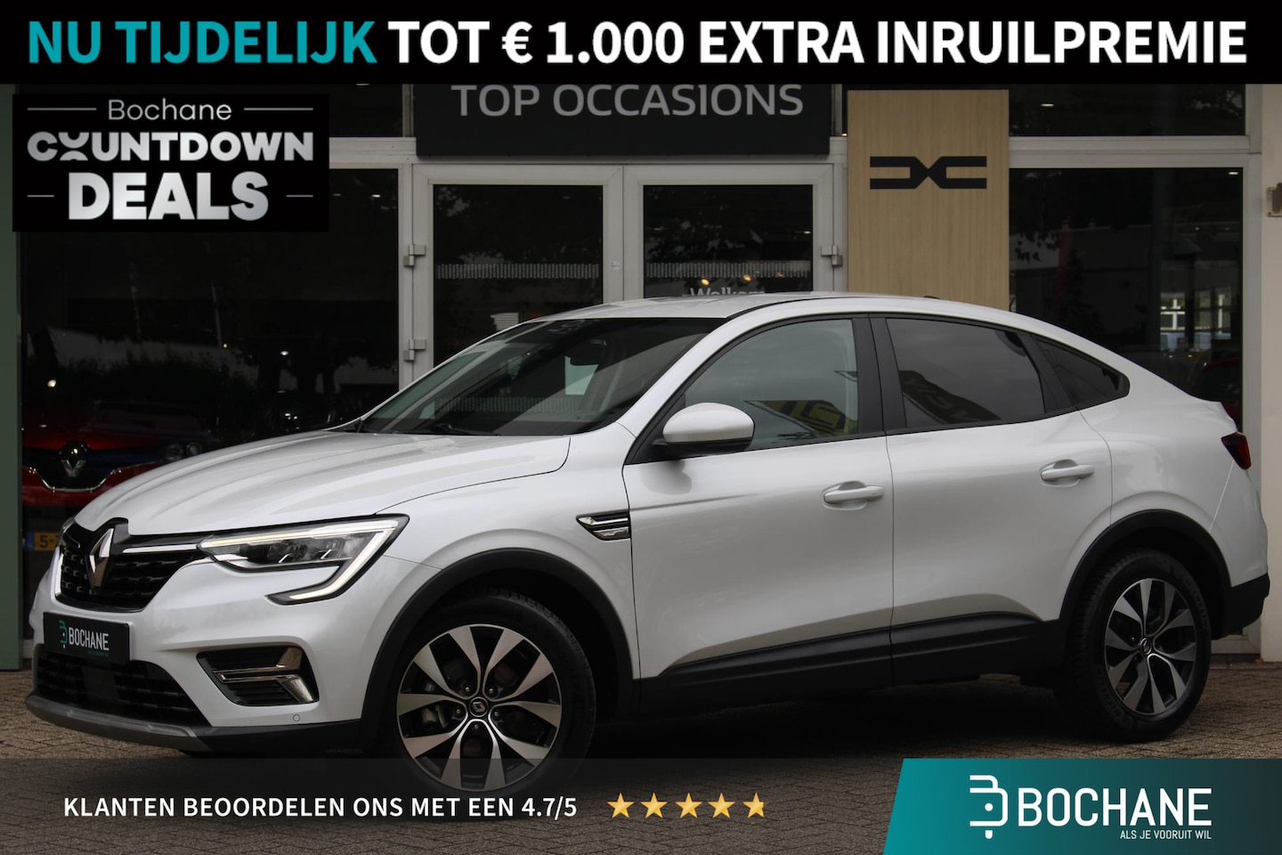 Renault Arkana - 1.6 E-Tech Hybrid 145 Zen | All season banden | Achteruitrijcamera | Navigatie | Cruisecon - AutoWereld.nl