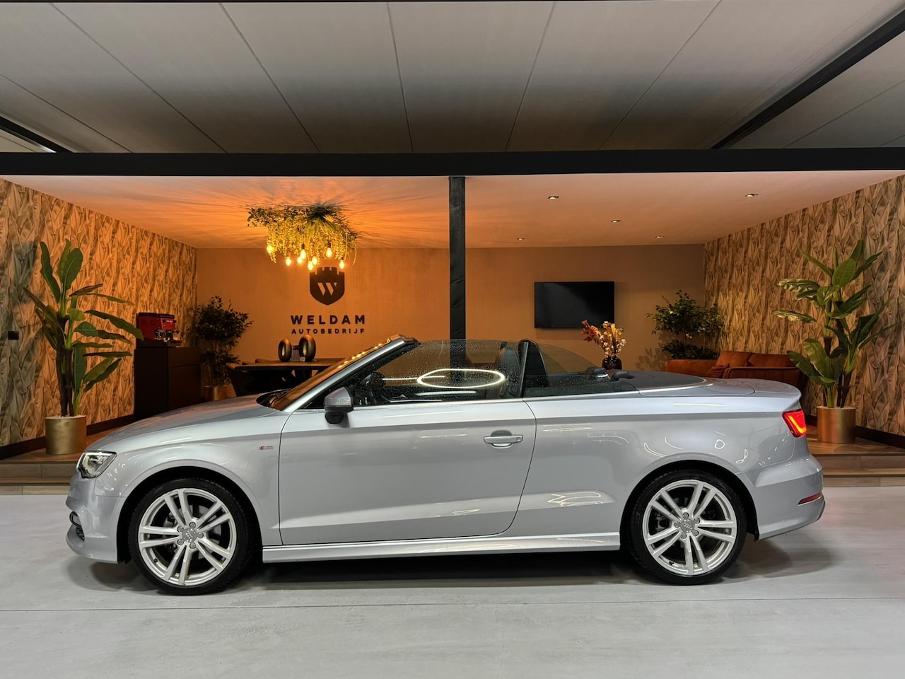 Audi A3 Cabriolet - 1.4 TFSI CoD Ambition Pro S Line Garantie NAP Leder NekVW StoelVW Cruise Navi Clima Led PD - AutoWereld.nl