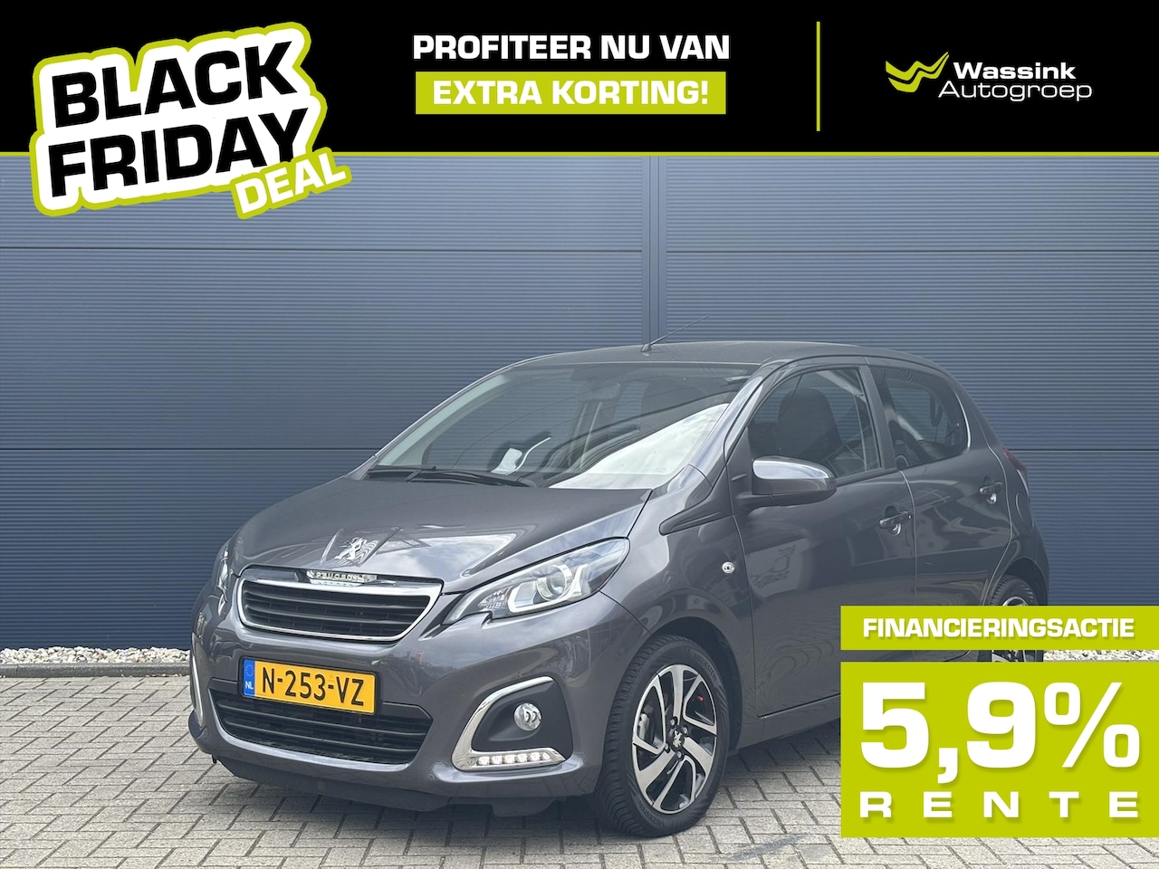 Peugeot 108 - 1.0 e-VTi 72pk 5D Allure | BLACK FRIDAY DEAL | Bluetooth | Camera - AutoWereld.nl