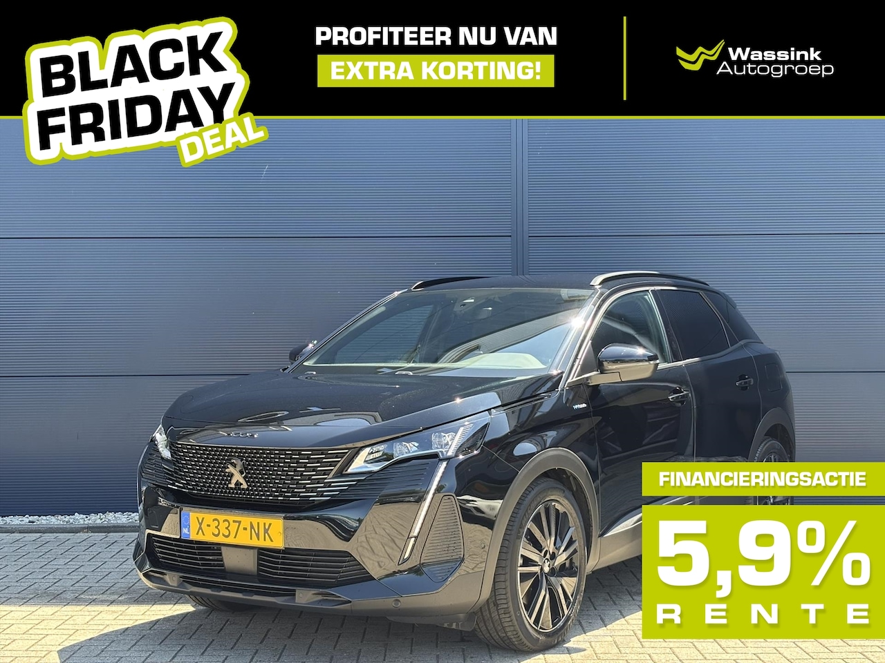 Peugeot 3008 - 1.6 Plug-in HYbrid 225pk e-EAT8| BLACK FRIDAY DEAL| Elektrische Achterklep | Dodehoek Dete - AutoWereld.nl