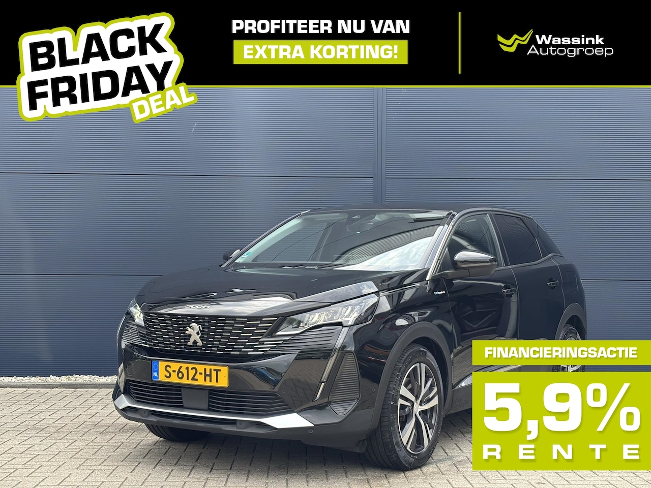 Peugeot 3008 - 1.6 Plug-in HYbrid4 300pk Allure | AWD | BLACK FRIDAY DEAL Trekhaak | Navigatie | Stoelver - AutoWereld.nl