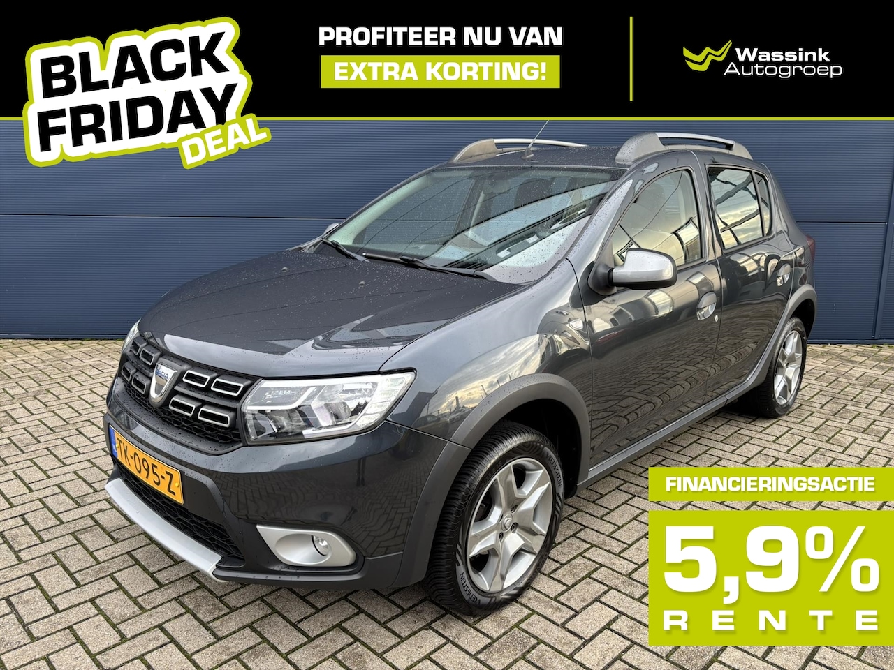 Dacia Sandero Stepway - 90pk Bi-Fuel BLACK FRIDAY DEAL | Navigatie | Parkeercamera | Cruise control | Parkeersenso - AutoWereld.nl