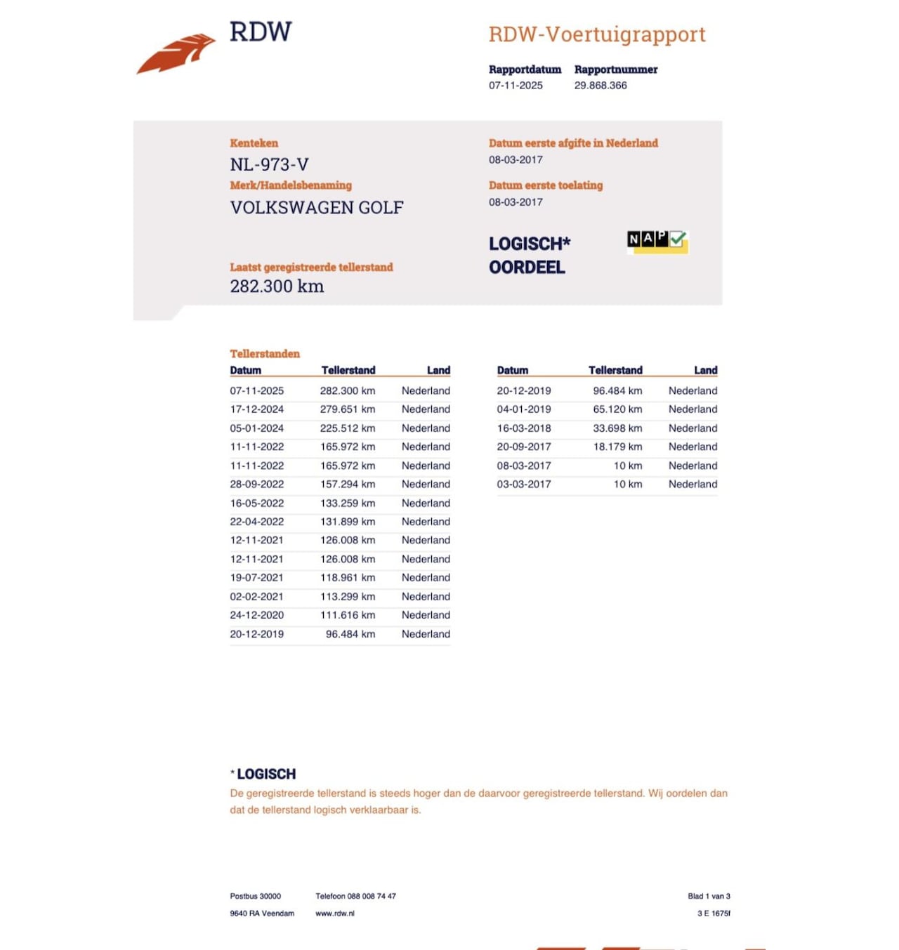 Volkswagen Golf - 1.6 TDI EURO 6 NAVI/PDC/CLIMA - AutoWereld.nl