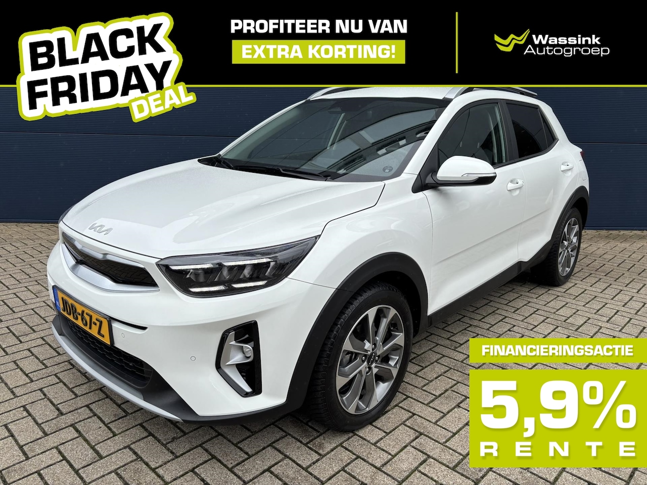 Kia Stonic - 1.0 T-GDi MHEV 100pk DCT7 DynamicPlusLine Automaat BLACK FRIDAY DEAL | Navigatie | Parkeer - AutoWereld.nl