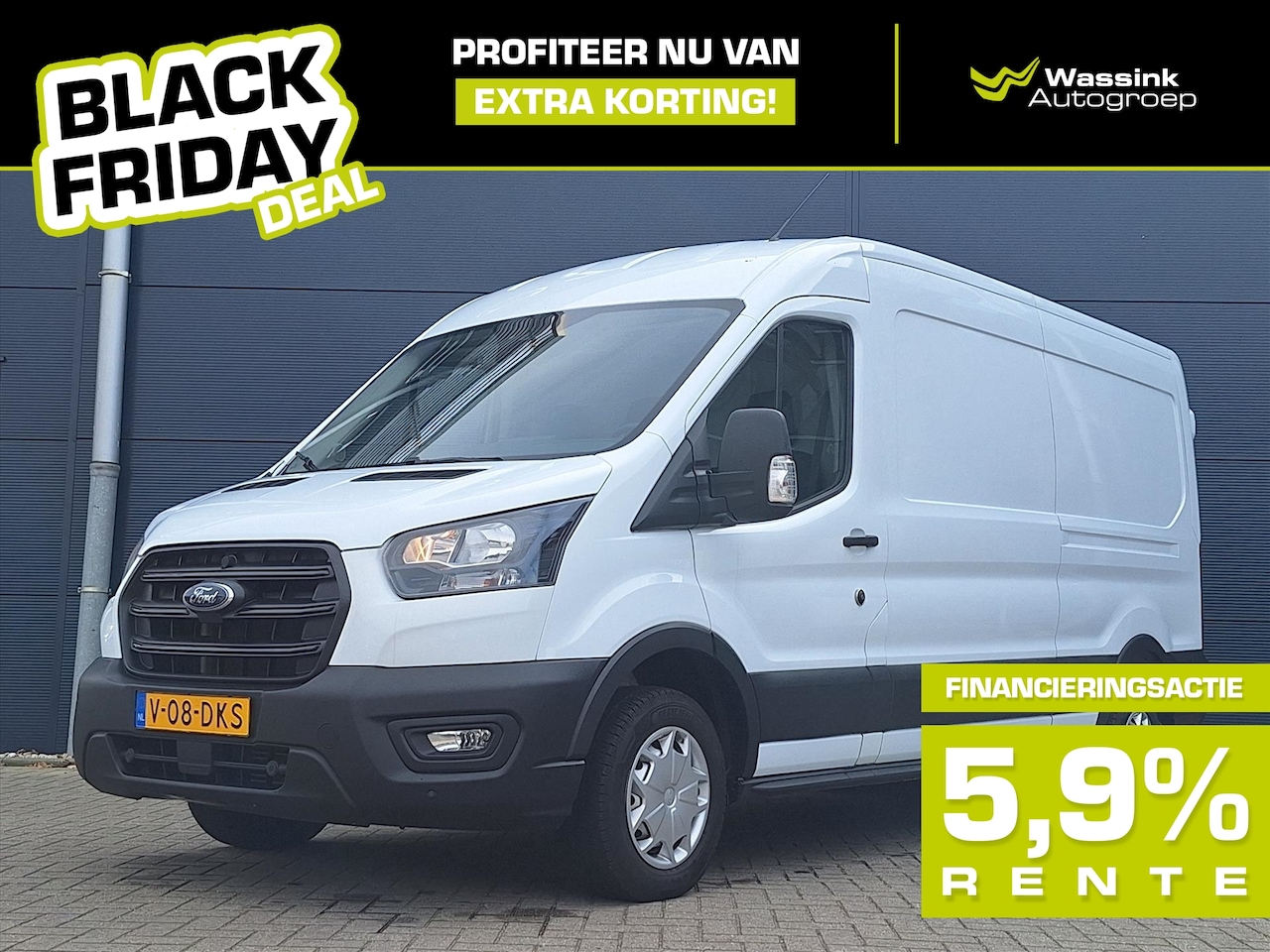 Ford Transit - GB 310 L3H2 TDCi 130pk FWD Trend | BLACK FRIDAY DEAL | Navigatie | Parkeersensoren | - AutoWereld.nl