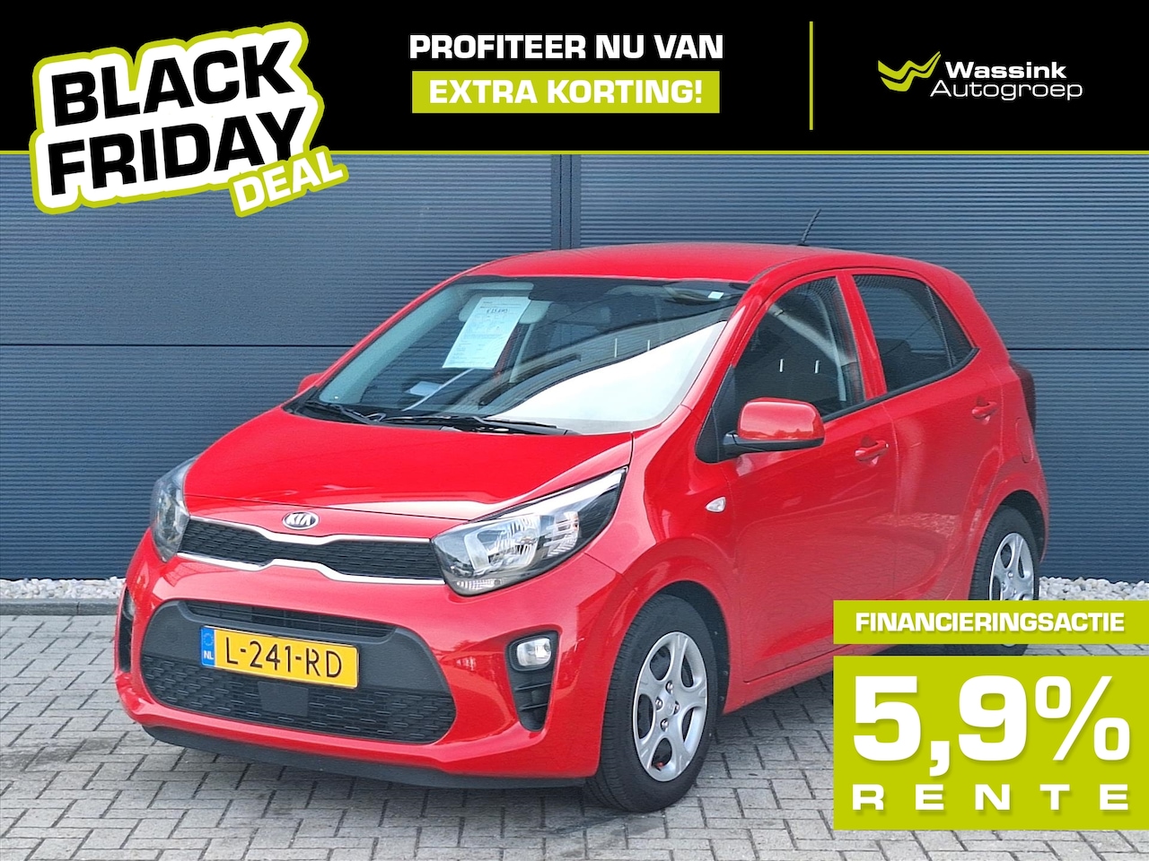 Kia Picanto - 1.0 MPi 67pk 4-zits AUTOMAAT | BLACK FRIDAY DEAL ComfortLine | Airco - AutoWereld.nl