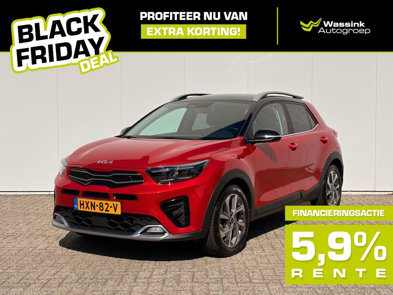 Kia Stonic - BLACK FRIDAY DEAL | 1.0 T-GDi GT-Line | Camera | Navi | Automaat | Stoel- en Stuurverwarmi - AutoWereld.nl