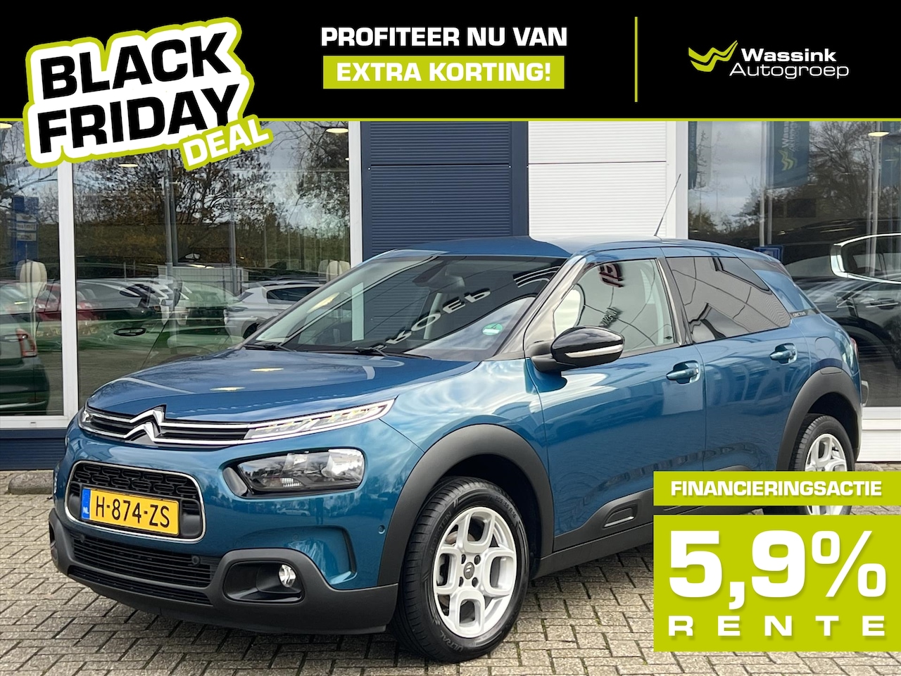 Citroën C4 Cactus - BLACK FRIDAY DEAL | 110pk Feel | Pack Relax | Climate control | Cruise control | Navigatie - AutoWereld.nl