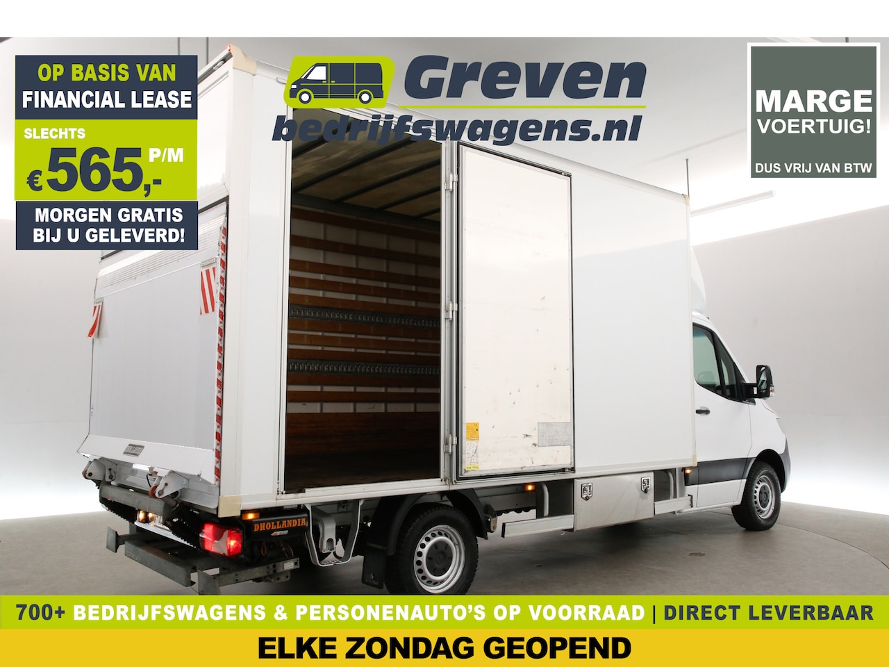 Mercedes-Benz Sprinter - 2.2 CDI | MARGE | Bakwagen | Laadklep | Zijdeur | Camera | Airco | Cruise | Navi - AutoWereld.nl