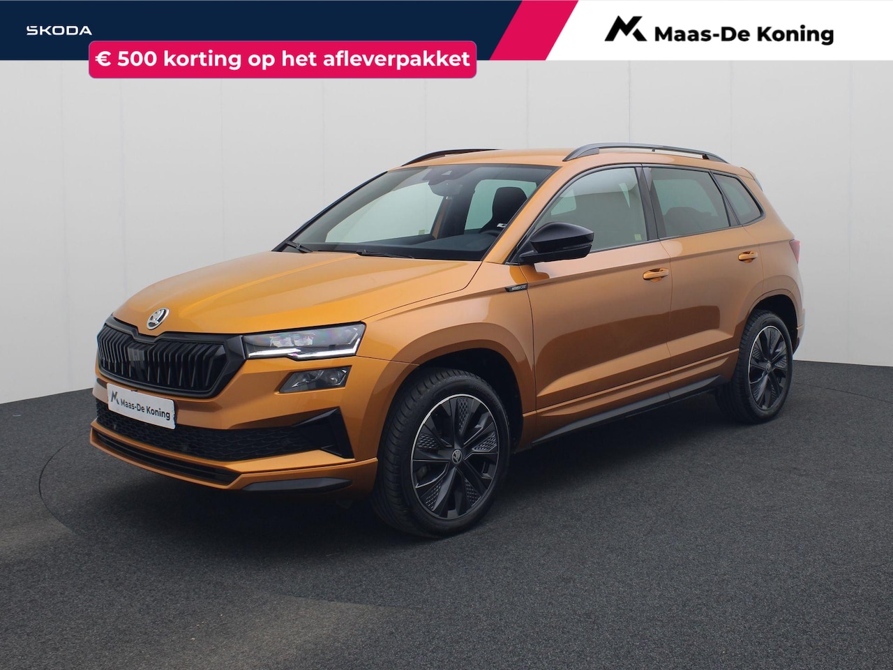 Skoda Karoq - 1.5TSI/150PK ACT Sportline DSG · Navigatie · Trekhaak · Apple/Android Car Play · Camera · - AutoWereld.nl