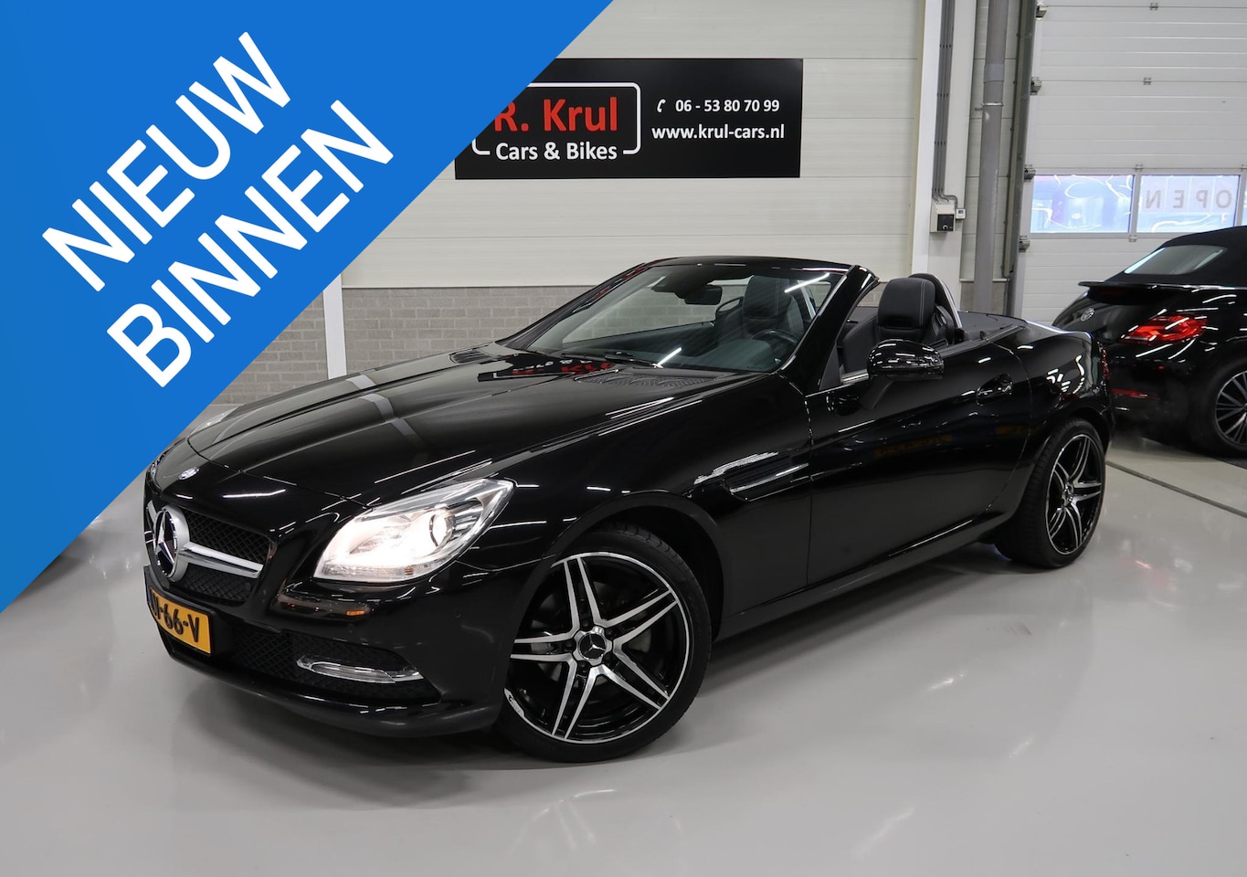 Mercedes-Benz SLK-klasse - 200 Automaat Leer Nekverwarming Navigatie Sportstoelen BT Stoelverwarming 18 inch Sportvel - AutoWereld.nl