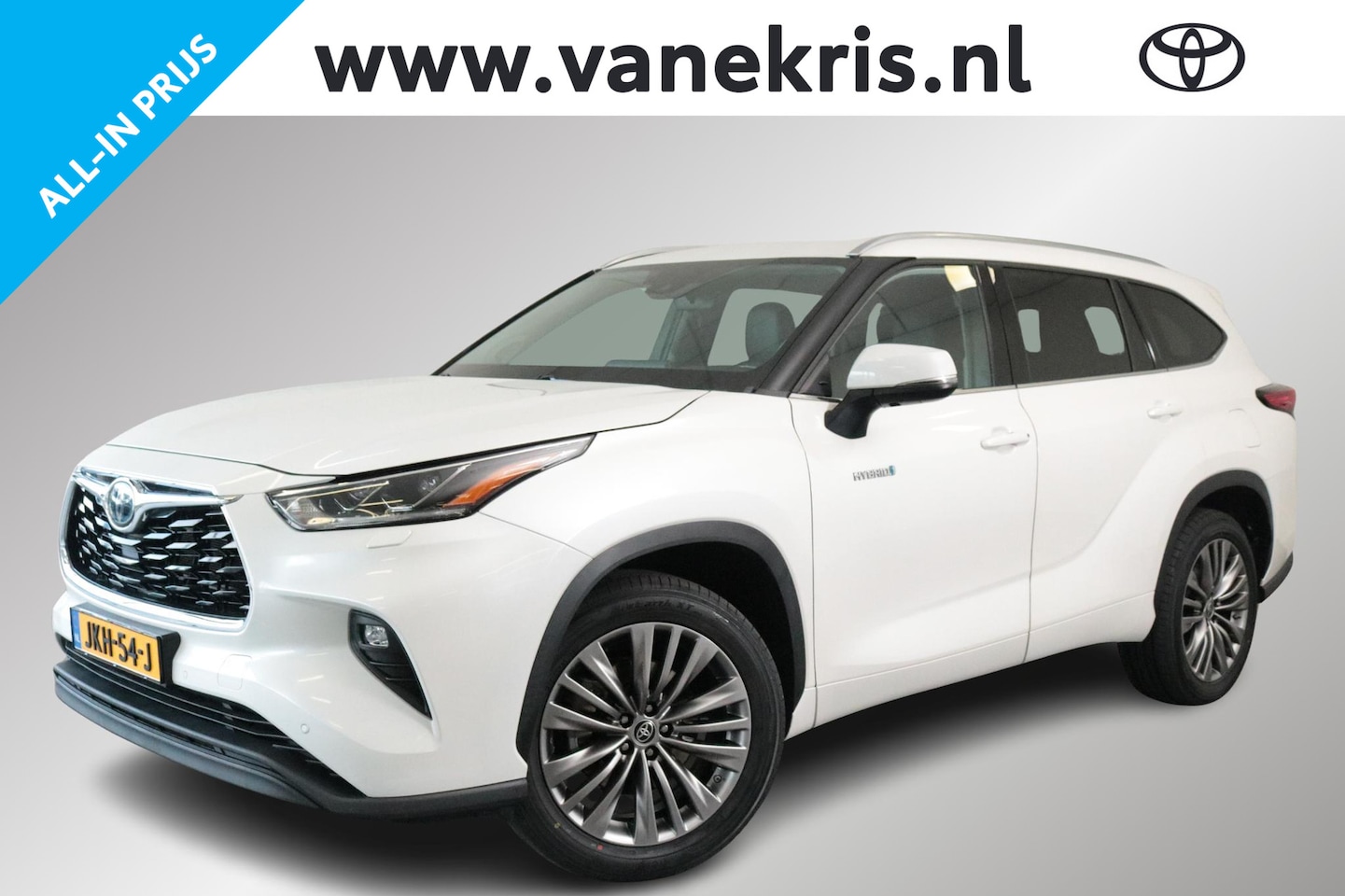 Toyota Highlander - 2.5 AWD Hybrid Executive. Zwart Leder ,JBL, Stoelgeheugen, Achteruitrijcamera, BSM - AutoWereld.nl