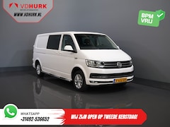 Volkswagen Transporter - T6 2.0 TDI 150 pk DSG Aut. L2 Highline E6 DC Dubbel Cabine BPM VRIJ Carplay/ Alarm/ Leder/