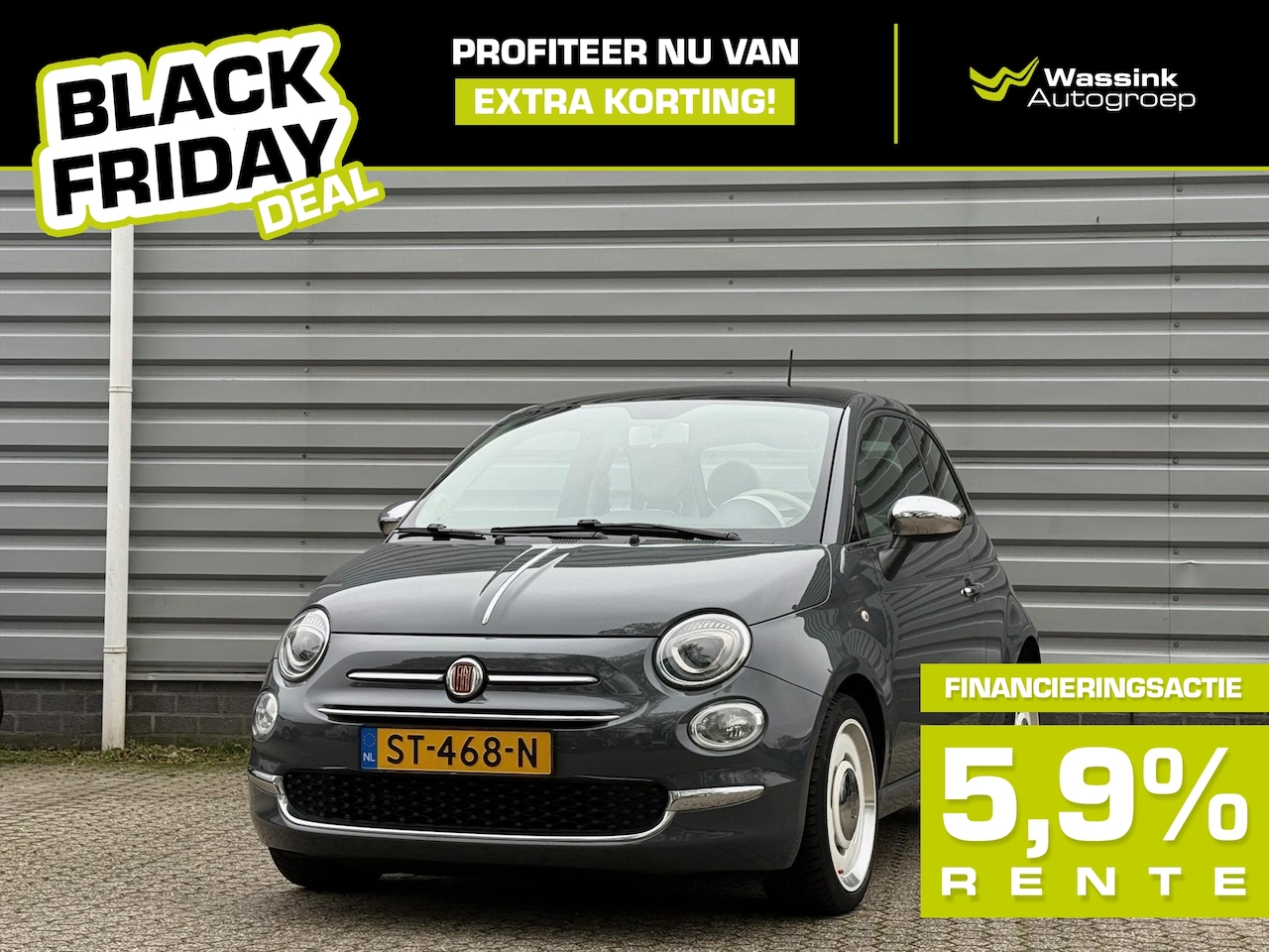 Fiat 500 - TwinAir 80pk Anniversario | Glazen Panoramadak | Speciale Retro Uitvoering | Cruise Contro - AutoWereld.nl