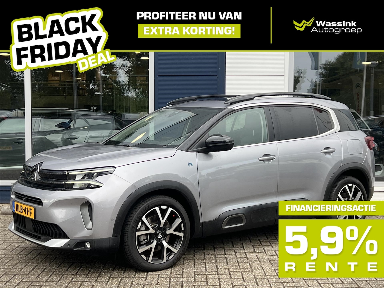 Citroën C5 Aircross - BLACK FRIDAY DEAL | 1.6 Hybrid 180pk EAT8 Business Plus | Panoramisch schuif- kanteldak | - AutoWereld.nl