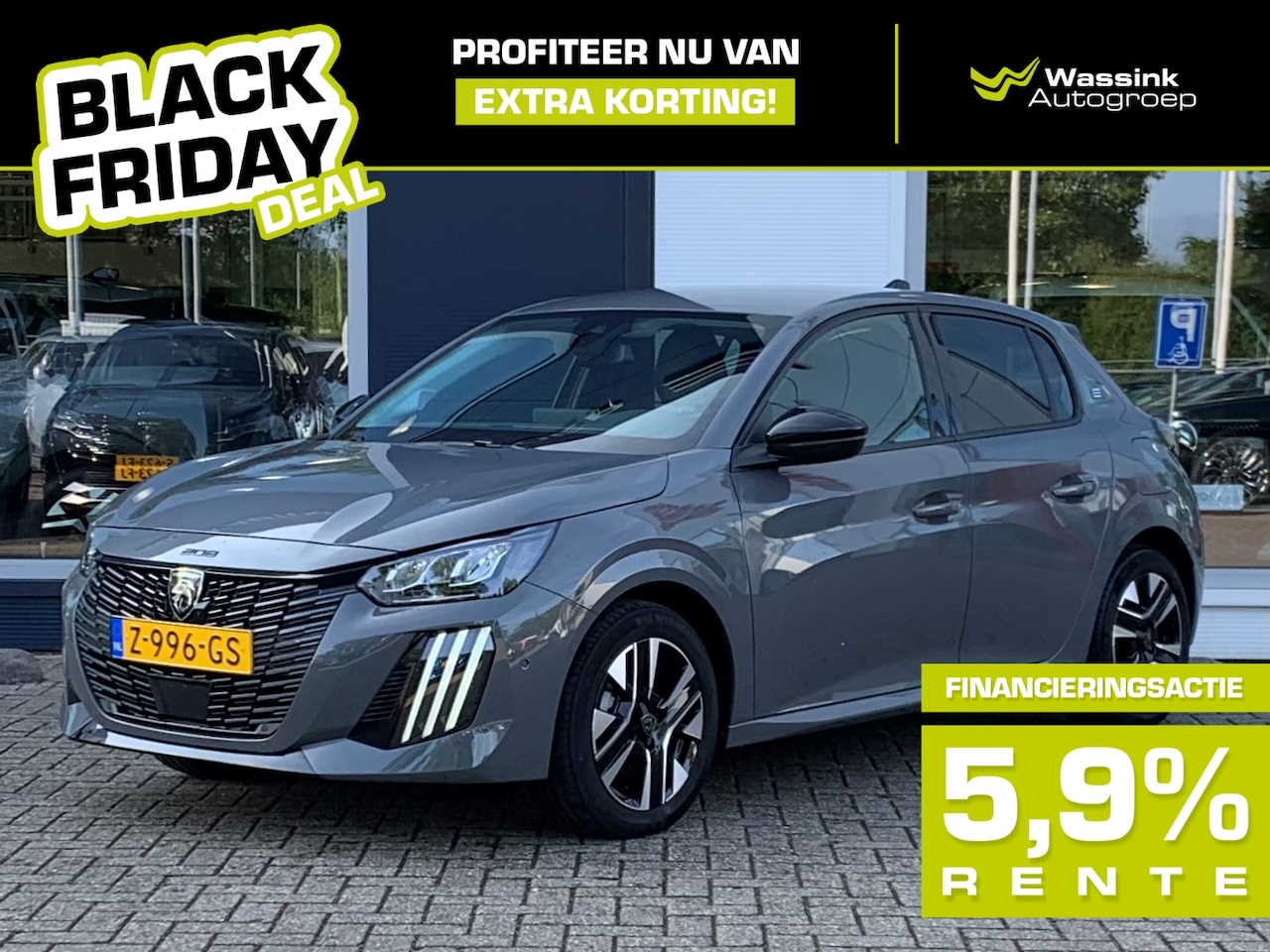 Peugeot e-208 - BLACK FRIDAY DEAL | EV 50kWh 136pk Allure | Navigatie | Climate Control | Cruise control | - AutoWereld.nl