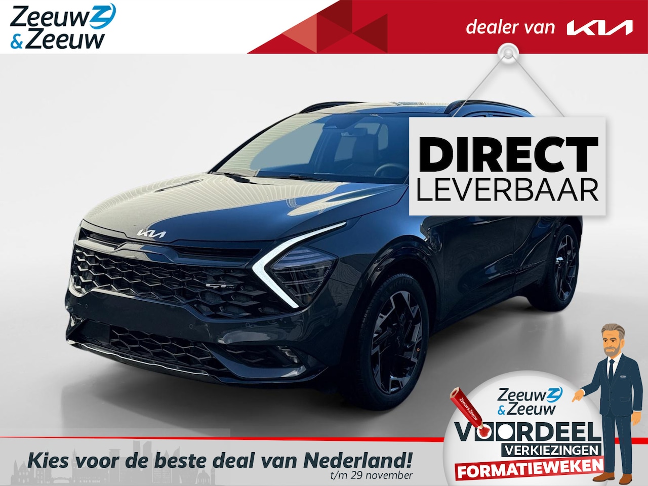 Kia Sportage - 1.6 T-GDi Plug-in Hybrid AWD GT-Line tot 5000,- inruilkorting | 19” lichtmetalen GT-Line v - AutoWereld.nl