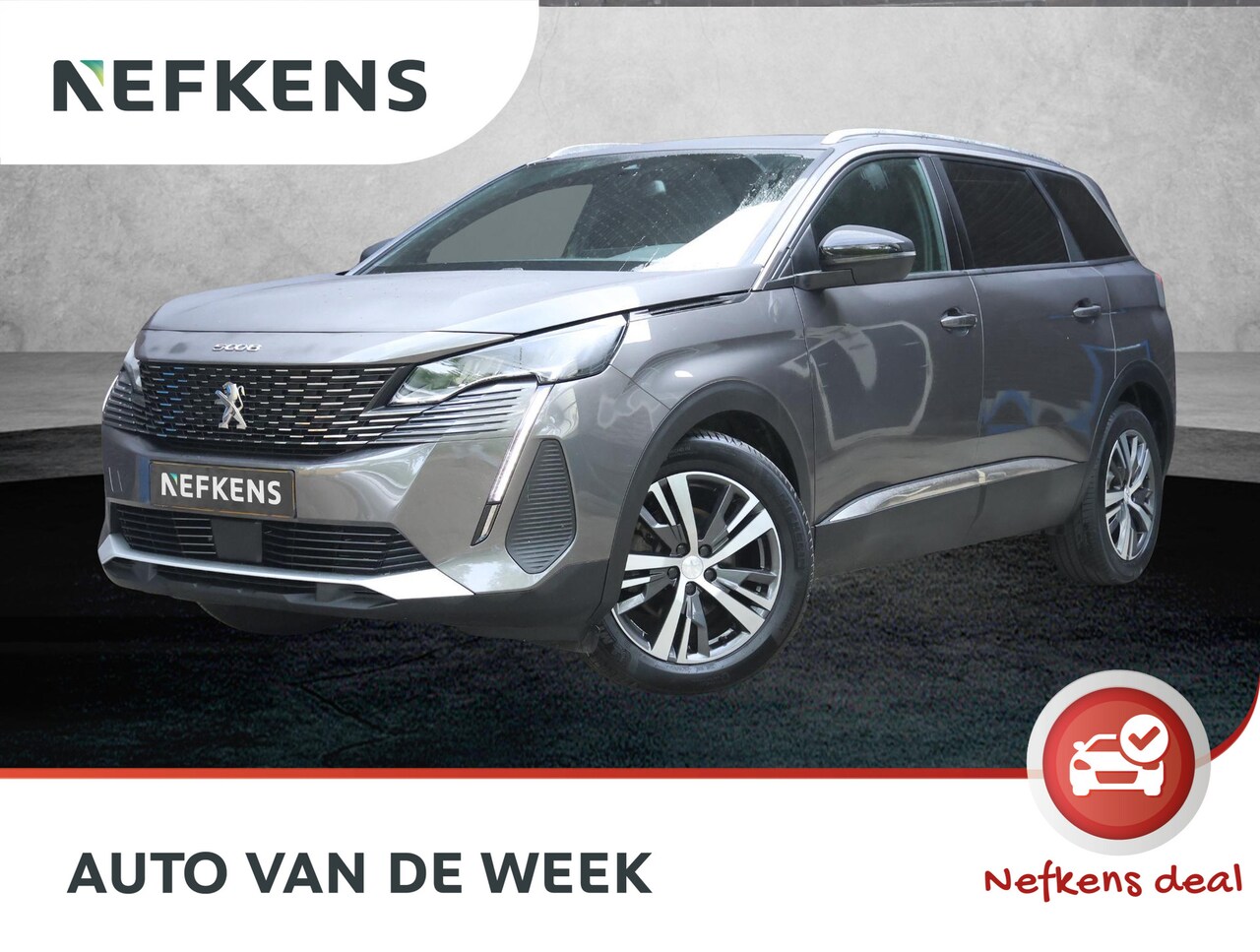 Peugeot 5008 - SUV Allure Pack Business 136pk Hybrid | Auto v/d Week!* | Achteruitrijcamera | Navigatie | - AutoWereld.nl