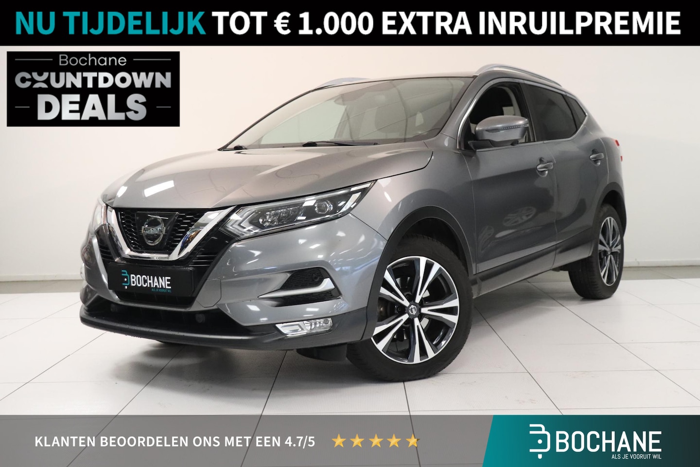 Nissan Qashqai - 1.2 Tekna 17" | 360 Camera | Panoramadak | Trekhaak | Bluetooth | Climate control | - AutoWereld.nl