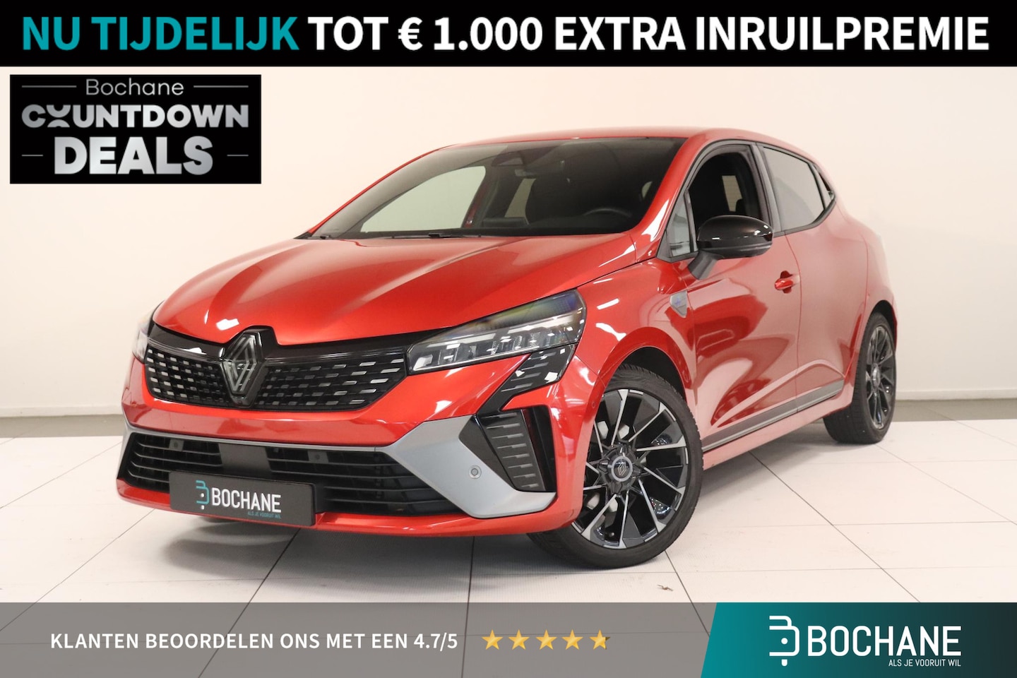 Renault Clio - 1.6 E-Tech Full Hybrid 145 esprit Alpine | Sportstoelen | Rondomzicht Camera | Smartphone - AutoWereld.nl