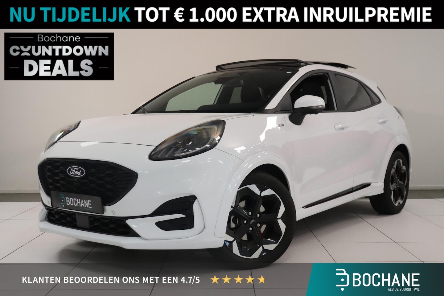 Ford Puma - 1.0 EcoBoost Hybrid ST-Line | Camera | Adaptieve cruise control | Panoramadak | Elektr Ach - AutoWereld.nl