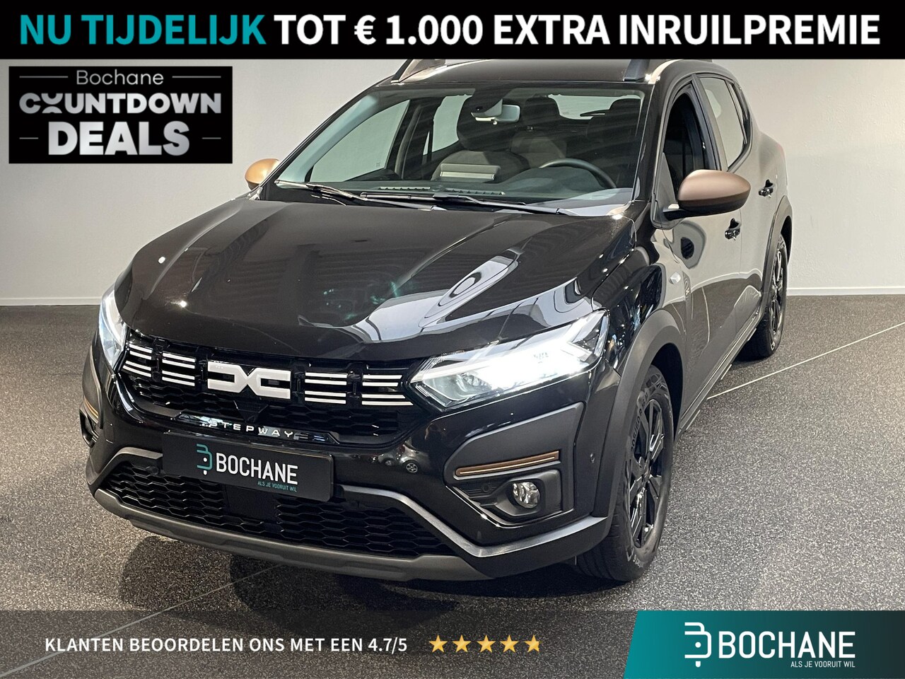 Dacia Sandero Stepway - 1.0 TCe 100 ECO-G Up&Go Climate controle | Navigatie | Camera | Modulaire dakdragers - AutoWereld.nl