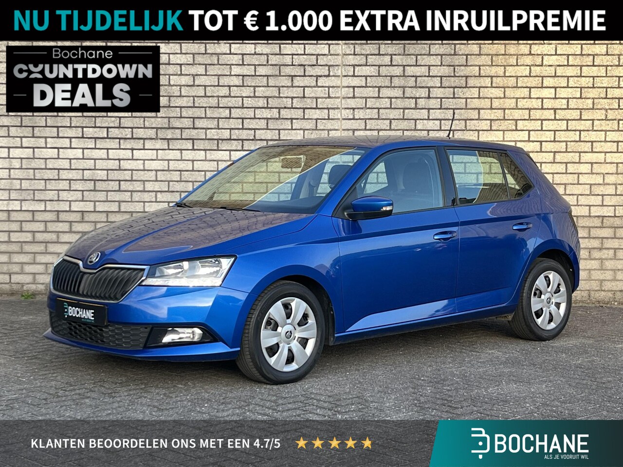 Skoda Fabia - 1.0 TSI Ambition | Stoelverwarming | Parkeersensoren | Airco | DAB+ | - AutoWereld.nl