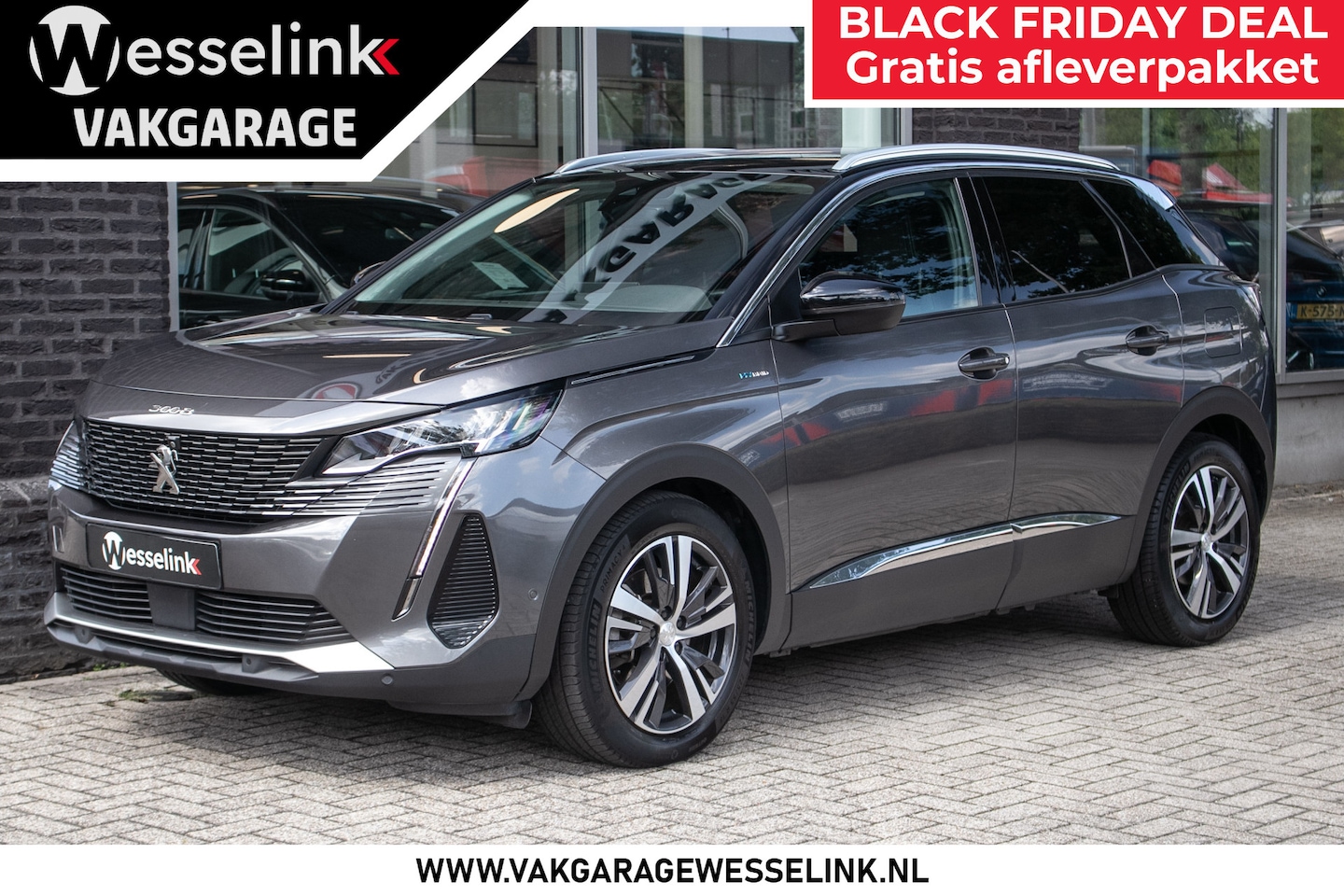 Peugeot 3008 - 1.6 HYbrid 225 Allure Pack Business | Electrische achterklep | 360grd cam | winterset extr - AutoWereld.nl