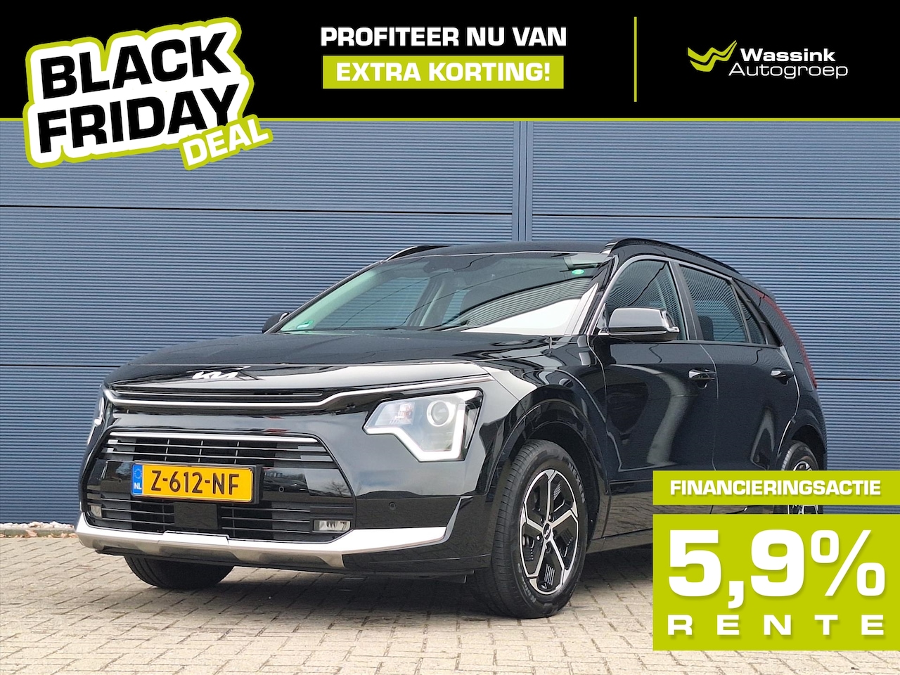 Kia Niro - 1.6 GDi Hybrid 141pk DCT6 DynamicLine | BLACK FRIDAY DEAL | Nieuw Model NL Auto I Adaptiev - AutoWereld.nl