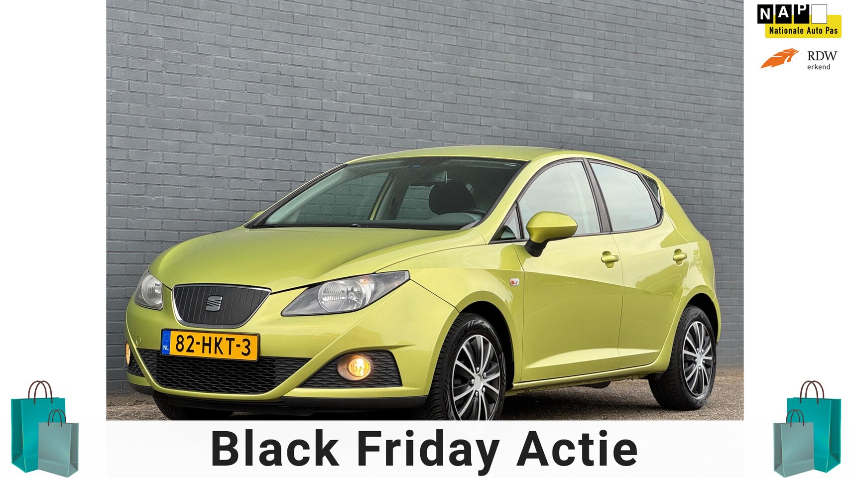 SEAT Ibiza - 1.4 Stylance/PSENSOR/AIRCO/CRUISE/5DEURS/RIJD SUPER LEKKER - AutoWereld.nl