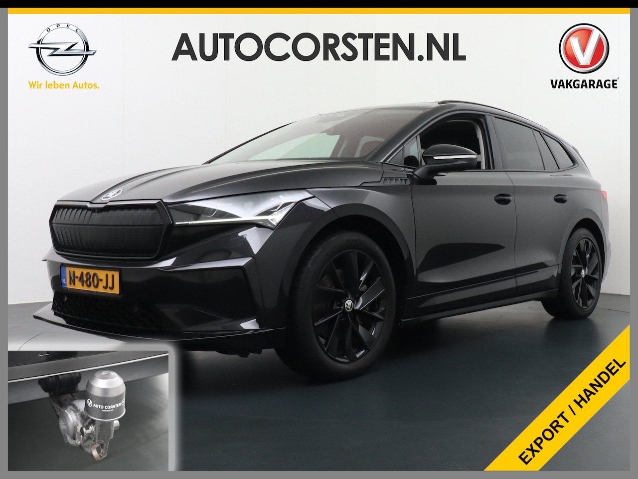 Skoda Enyaq iV - 80 Apple Carplay Android Auto-Pilot Navi Pano-dak HUD DCC Trekhaak Ecc Elec.Stoel met memo - AutoWereld.nl