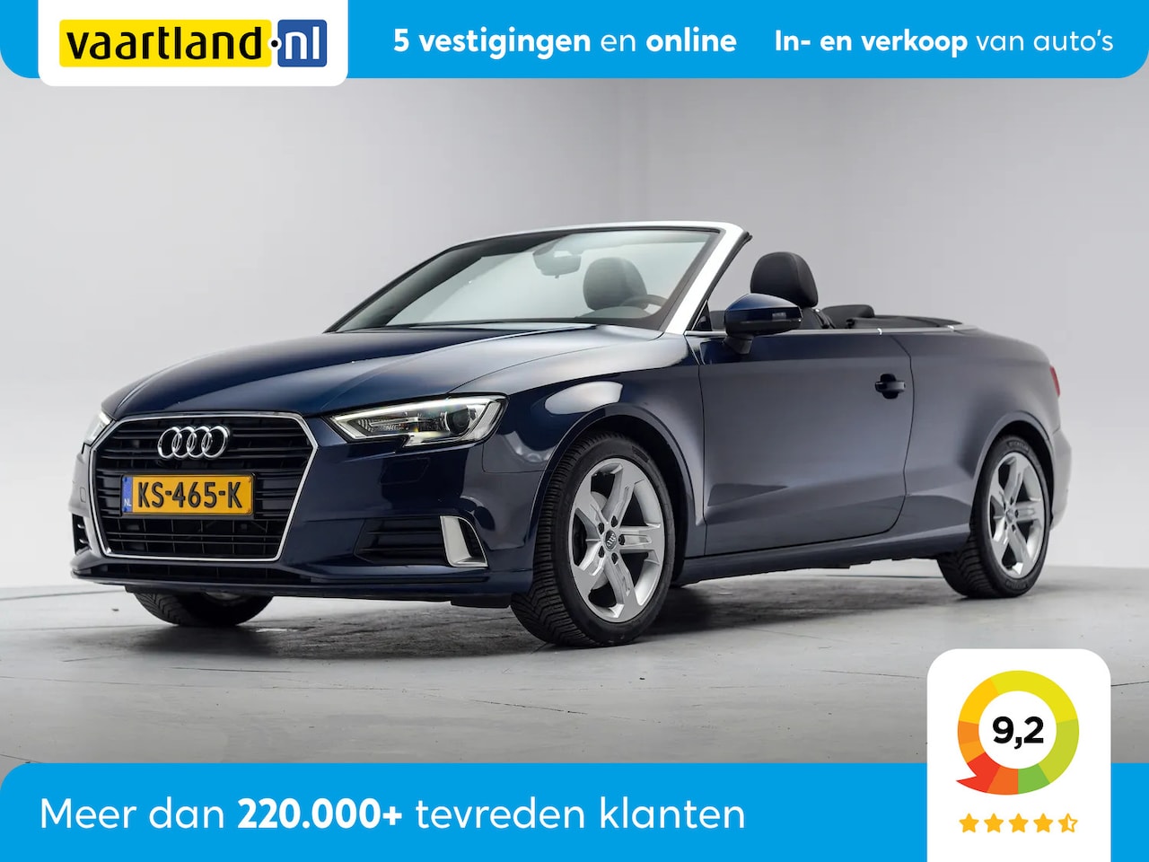 Audi A3 Cabriolet - 1.4 TFSI CoD Sport Pro Line FACELIFT Aut. [ Navi LED Stoelverwarming ] - AutoWereld.nl