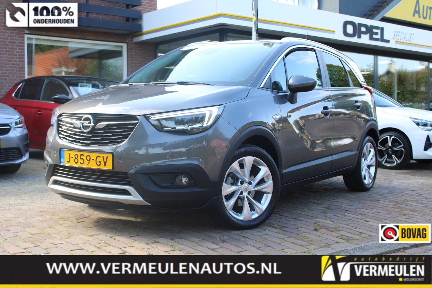 Opel Crossland X - 1.2 Turbo 130PK Ultimate Automaat + 17"/ Navi/ Clima/ Camera/ Full-LED/ Winterpakket/ NL a - AutoWereld.nl