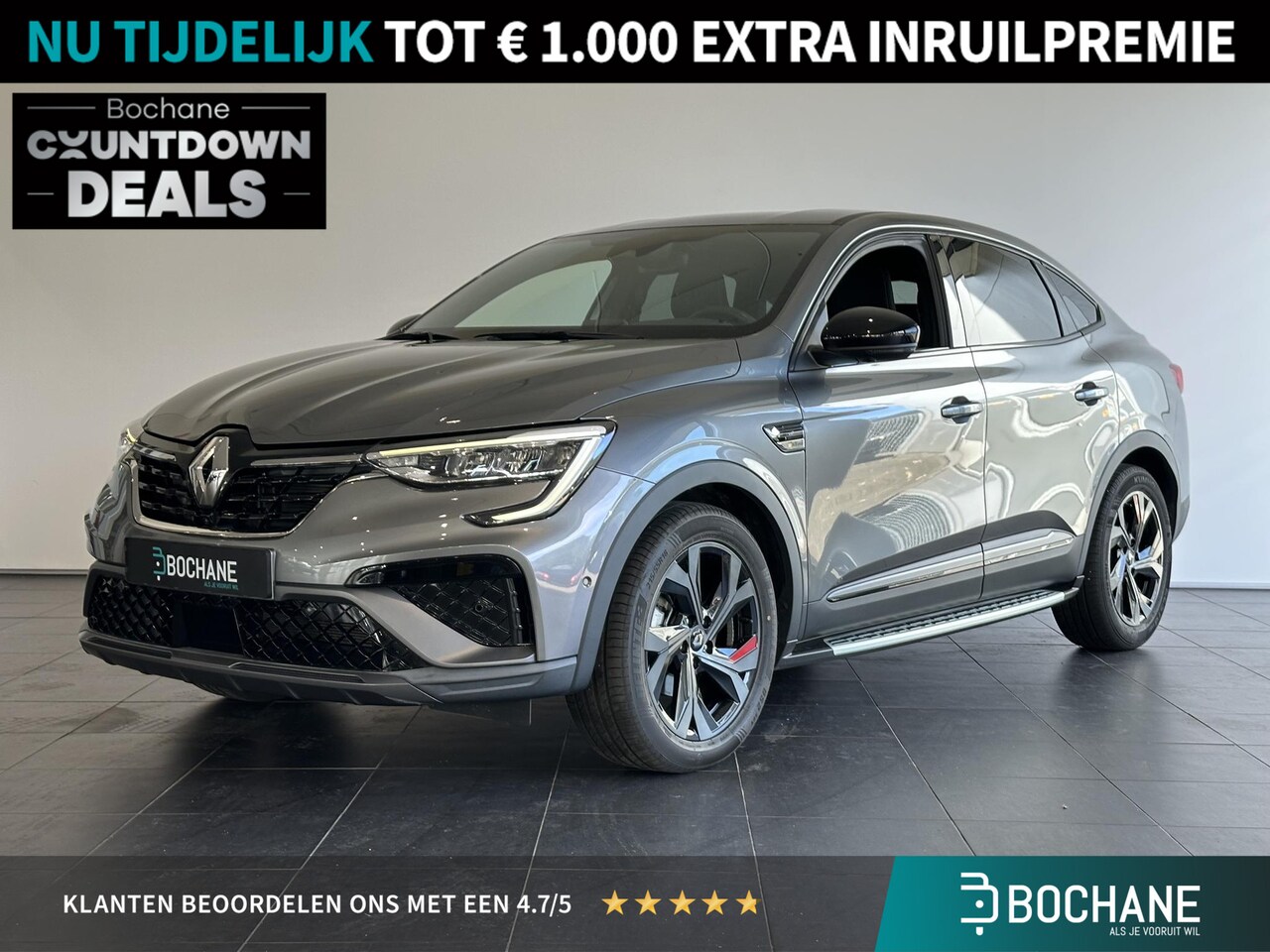 Renault Arkana - 1.6 E-Tech Hybrid 145 R.S. Line | 360 CAMERA | STOEL-/STUURVERWARMING | ADAPTIVE CRUISECON - AutoWereld.nl