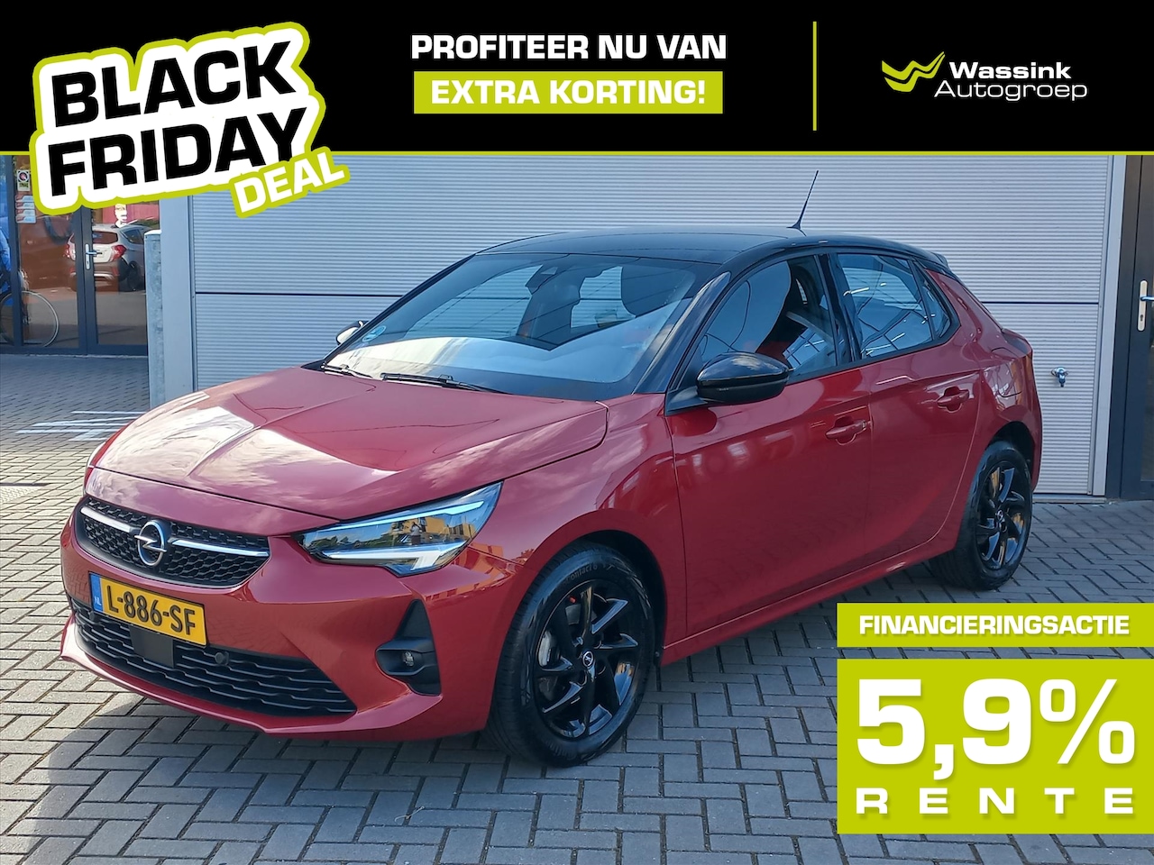 Opel Corsa - 1.2T 100pk GS-Line BLACK FRIDAY DEAL | Airconditioning | Navigatie | Lm velgen | Camera | - AutoWereld.nl