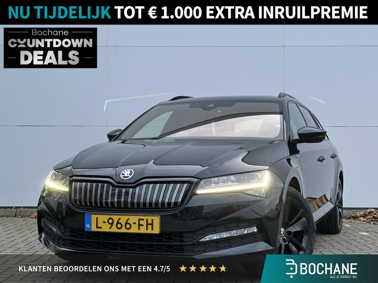Skoda Superb Combi - 1.4 TSI iV Sportline Business | Elektrisch glazen panorama-dak | Aanhangwagen geremd 1600 - AutoWereld.nl
